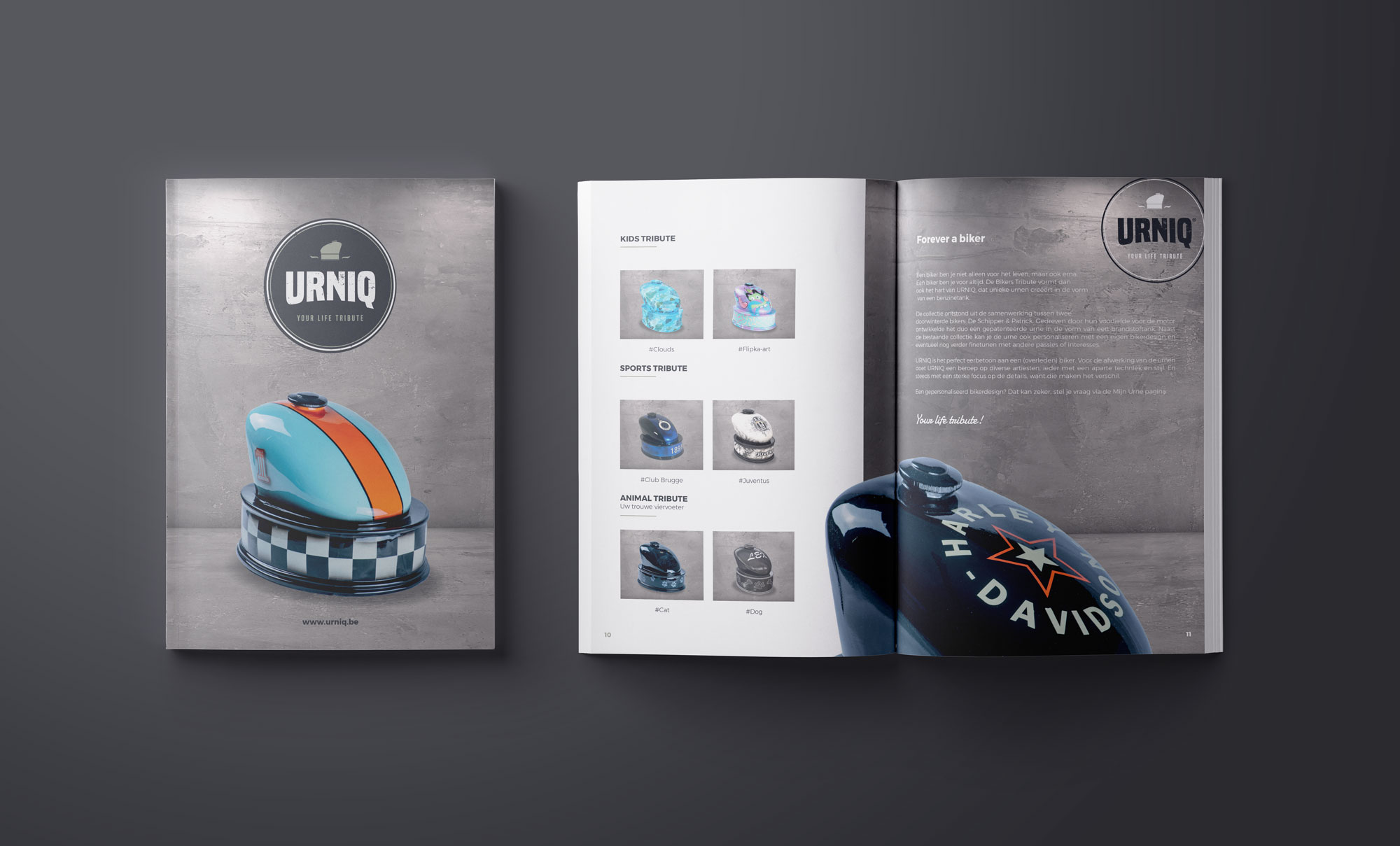 Urniq brochure design