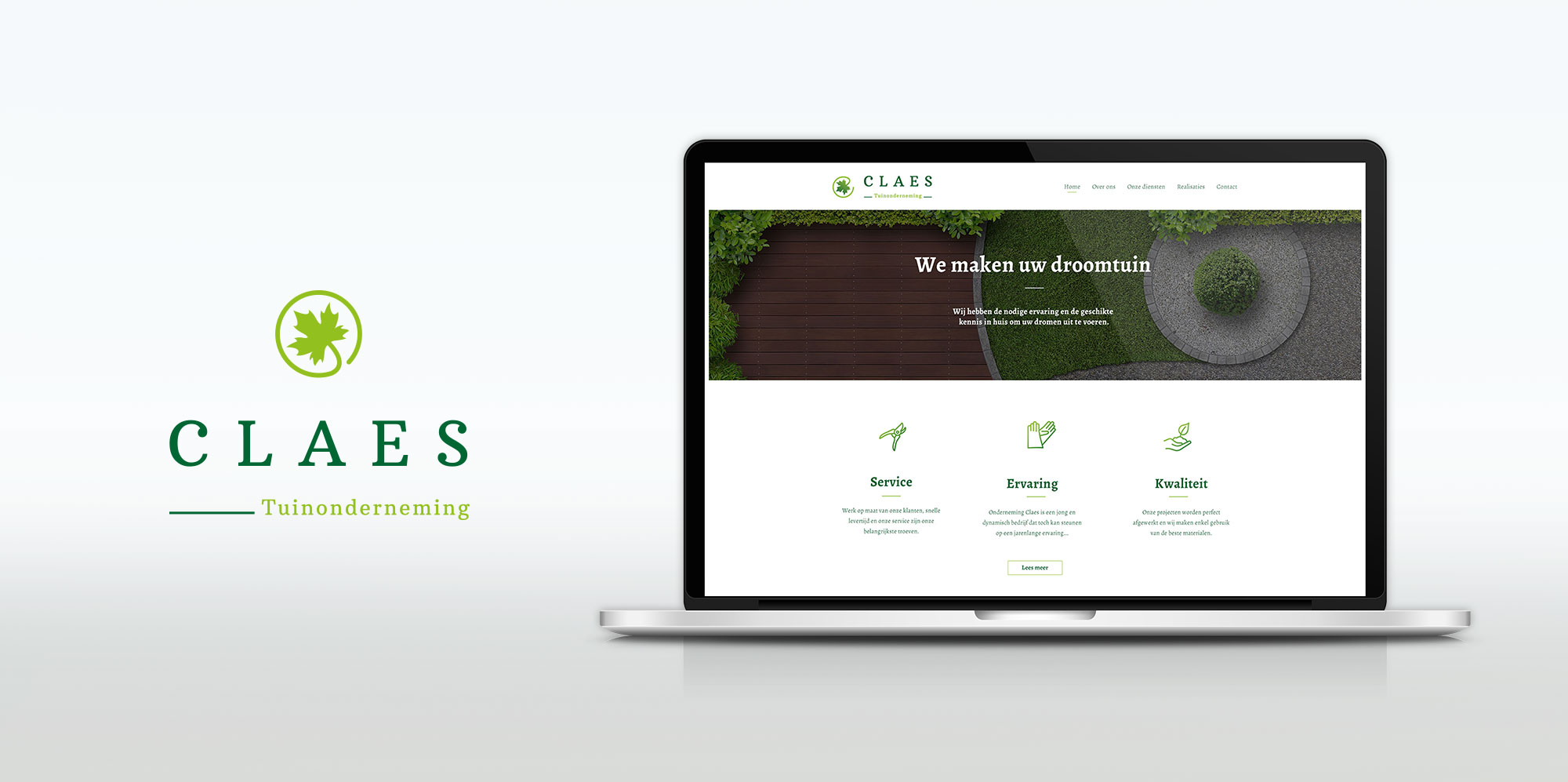Claes tuinonderneming webdesign