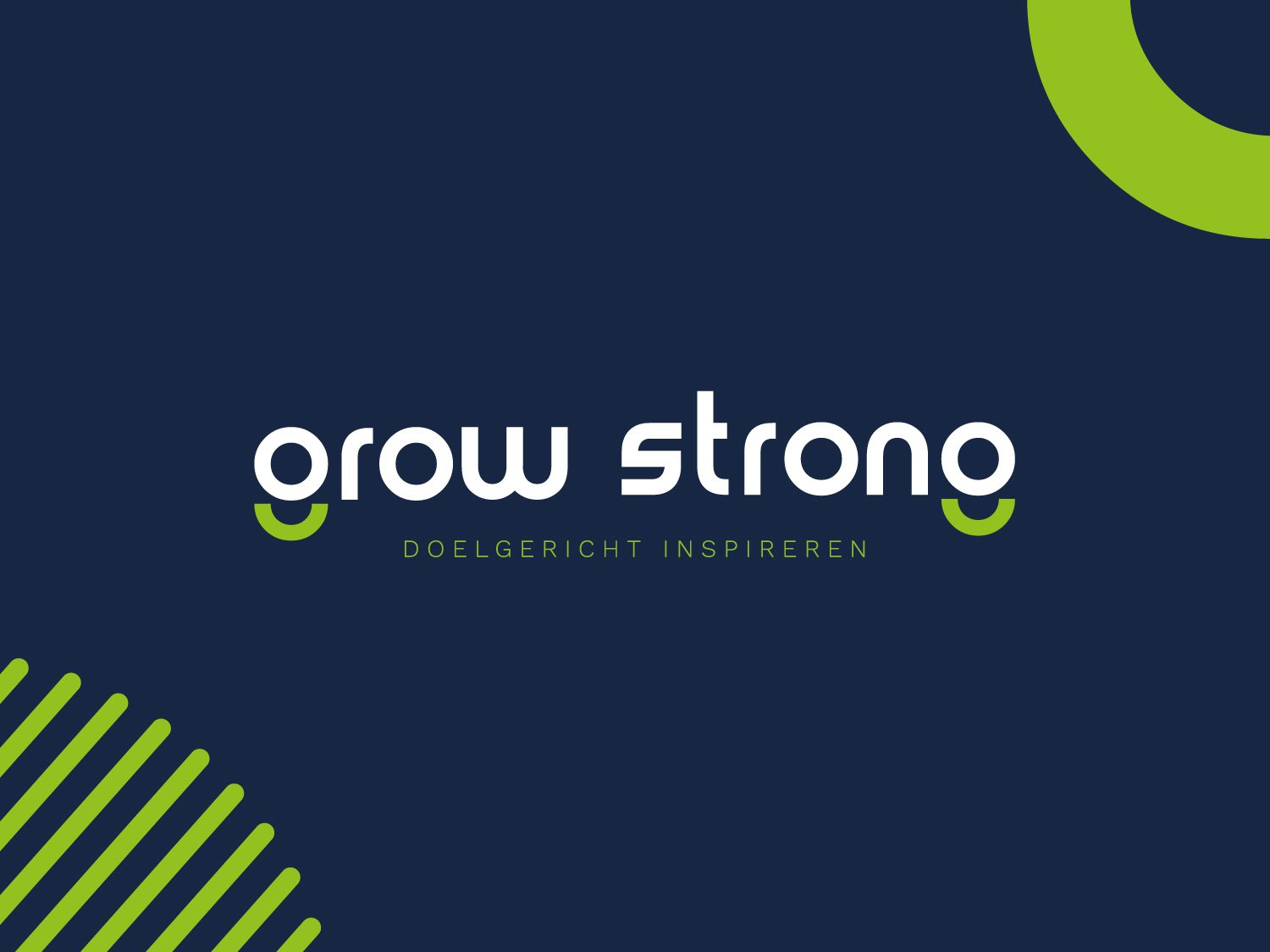 Branding, huisstijl en logo Grow Strong